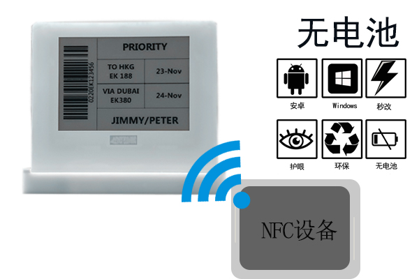 4.2寸NFC电子价签丨4.2寸E-ink丨4.2寸ESL |药盒电子标签